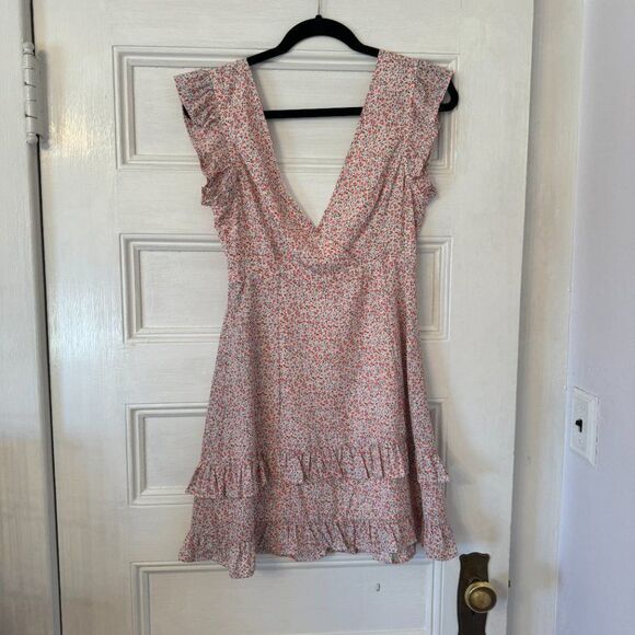 NWT Anthropologie Pink Floral Mini Dress Sundress - Picture 8 of 10